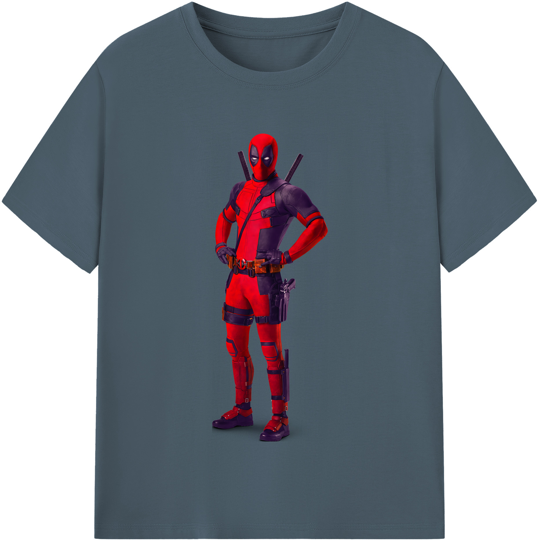 （画像用） Deadpool デッドプール 綿100％半袖Tシャツ（フロントプリント）